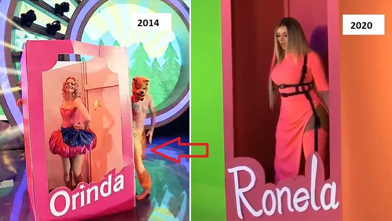 Ronela Hajati po sjell klipin e ri me ide të njëjtë si Orinda Huta në performancën e gjashtë viteve më parë