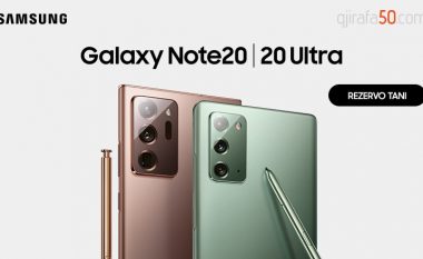 Samsung Galaxy Note20 vijnë me performancë revolucionare – rezervoni tani në Gjirafa50