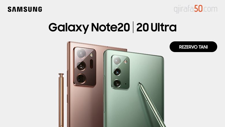 Samsung Galaxy Note20 vijnë me performancë revolucionare – rezervoni tani në Gjirafa50