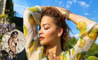 Rita Ora heq pjesën e sipërme të rrobave të larjes, lë pak vend për imagjinatë