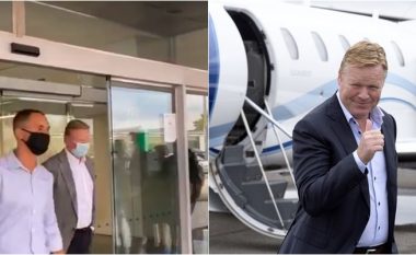 Ronald Koeman arrin në aeroportin e Barcelonës