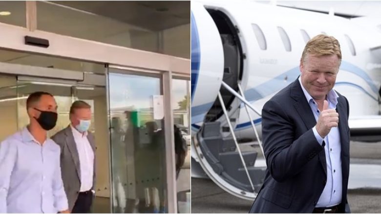 Ronald Koeman arrin në aeroportin e Barcelonës