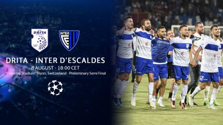 Drita kërkon fitoren ndaj Inter Escaldes, formacionet zyrtare