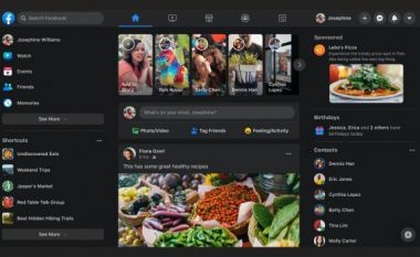 Facebook po i detyron përdoruesit të përdorin dizajnin e ri