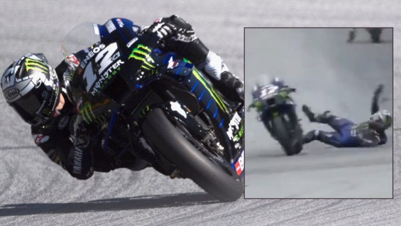 Momenti kur ylli i Moto GP, Maverick Vinales u hodh nga motoçikleta në shpejtësi prej 228 km/h