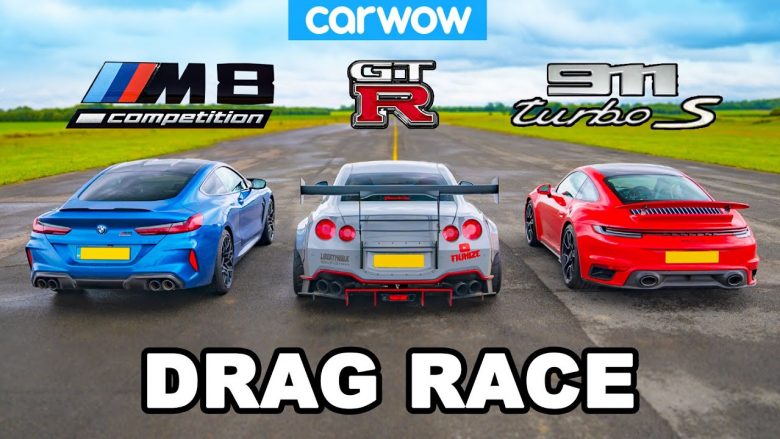 Kush është më e shpejtë, Porsche 911 Turbo, BMW M8 apo Nissan GT-R?