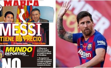 Titujt e mediave spanjolle për largimin e mundshëm të argjentinasit nga Barcelona: Messi ka një çmim