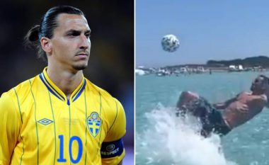 Ibrahimovic thumbon tifozët anglezë – u kujton nga plazhi golin e shënuar para tetë vitesh