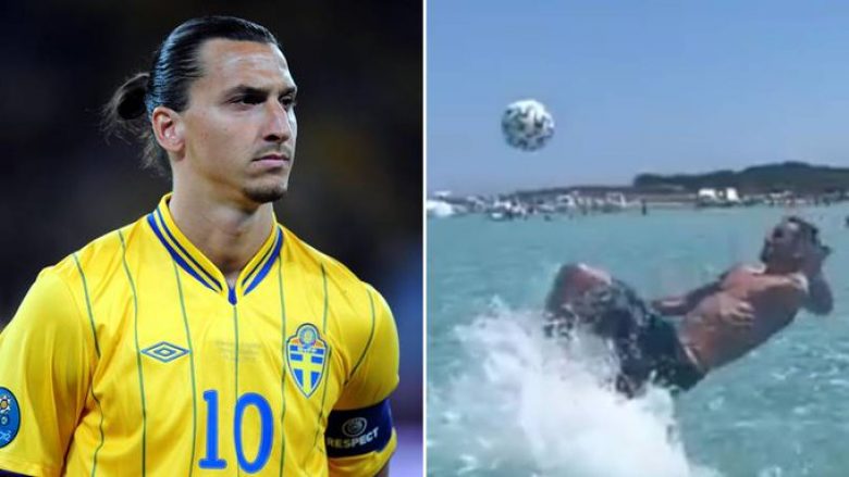 Ibrahimovic thumbon tifozët anglezë – u kujton nga plazhi golin e shënuar para tetë vitesh