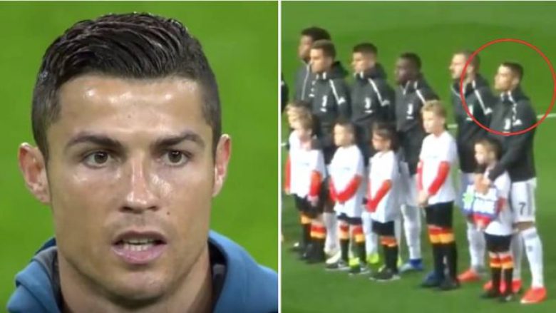 Nuk është hera e parë – Ronaldo kapet nga kamerat duke kënduar himnin e Ligës së Kampionëve si të ishte ai kombëtar