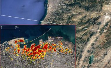 NASA tregon shkatërrimin e Bejrutit nga hapësira