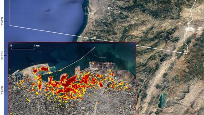 NASA tregon shkatërrimin e Bejrutit nga hapësira