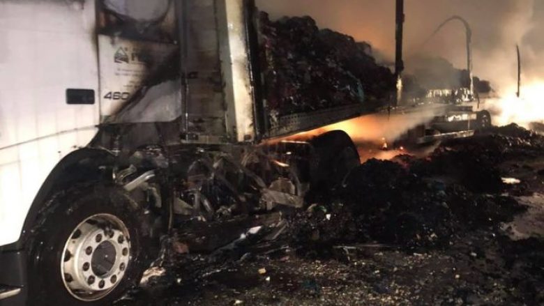 Policia jep detaje për kamionët e djegur në Shkup