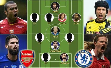 Formacioni me lojtarët që kanë luajtur për Arsenalin dhe për Chelsean në prag të finales së FA Cup