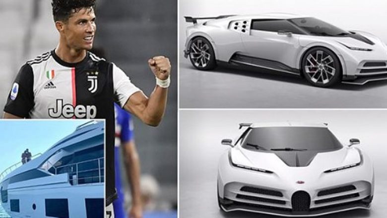 Cristiano Ronaldo paguan dhjetë milionë euro për Bugattin – i shton koleksionit të makinave edhe një jaht luksoz