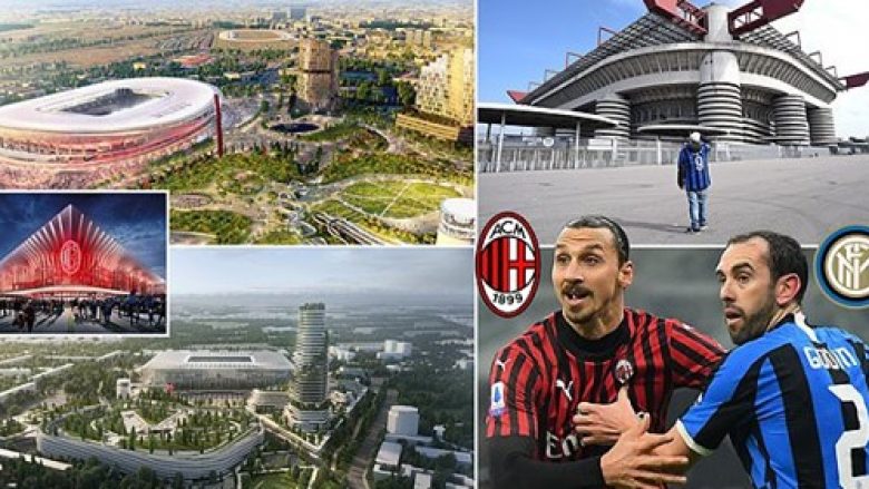 Brenda stadiumit më të bukur në Evropë që po e ndërtojnë Milani dhe Interi – një perlë e arkitekturës moderne