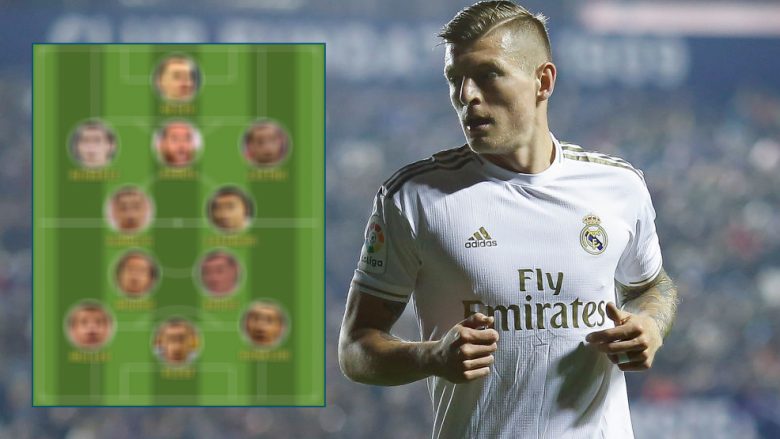 Toni Kroos zgjedh formacionin me lojtarët më të mirë me të cilët ka luajtur