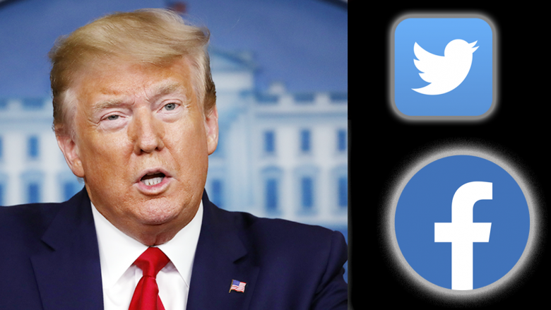Twitter dhe Facebook bllokuan përkohësisht llogaritë e Trumpit, presidenti publikoi “fake news” për COVID-19