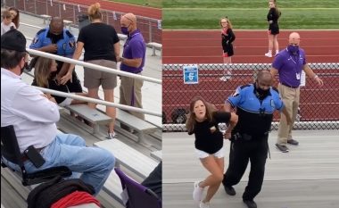 Refuzoi të bartë maskë, gruaja nga Ohio prangoset nga policia në stadiumin e futbollit