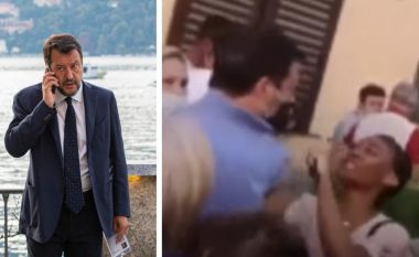 Një grua sulmon Matteo Salvinin, e kap për këmishe dhe ia këput pullat