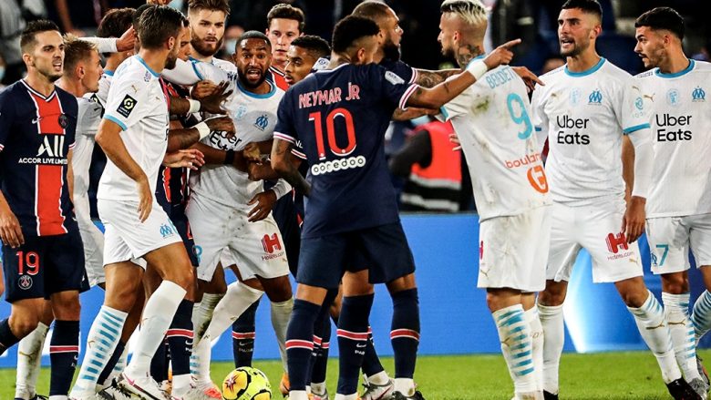 Shqiptohen dënimet për sherrin masiv në ndeshjen PSG – Marseille, shpëton Neymar me dy ndeshje dënim