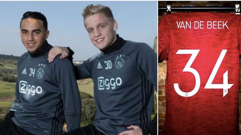 Donny van de Beek te Manchester United: Mesfushori holandez pritet të marr numrin 34 në nderim të Abdelhak Nouri