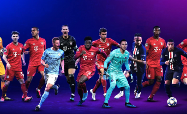UEFA publikon emrat e lojtarëve më të mirë të Ligës së Kampionëve në secilën pozitë, si rrallë herë më parë mungojnë Messi e Ronaldo