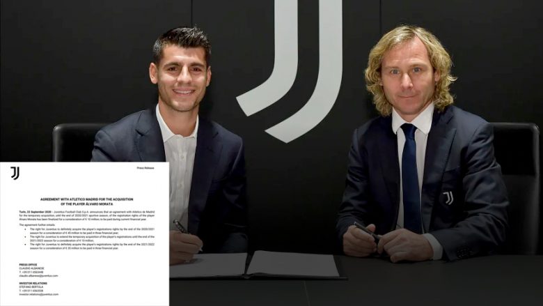 Detajet nga marrëveshja e Juves me Atleticon për Moratan