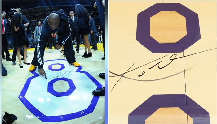 Dyshemeja ku është nënshkrimi i Kobe Bryant nga ndeshjen e tij e fundit ka dal në ankand – kërkohen 500 mijë dollarë