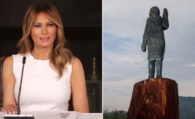 Ia dogjën statujën e parë prej druri, në vendlindjen e Melania Trumpit në Slloveni vendoset statuja e saj e re prej bronzi
