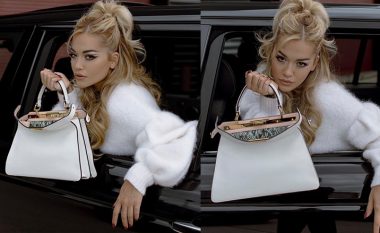 Rita Ora mahnit me bukurinë, ndërsa pozon për çantat e markës së njohur ndërkombëtare “Fendi”