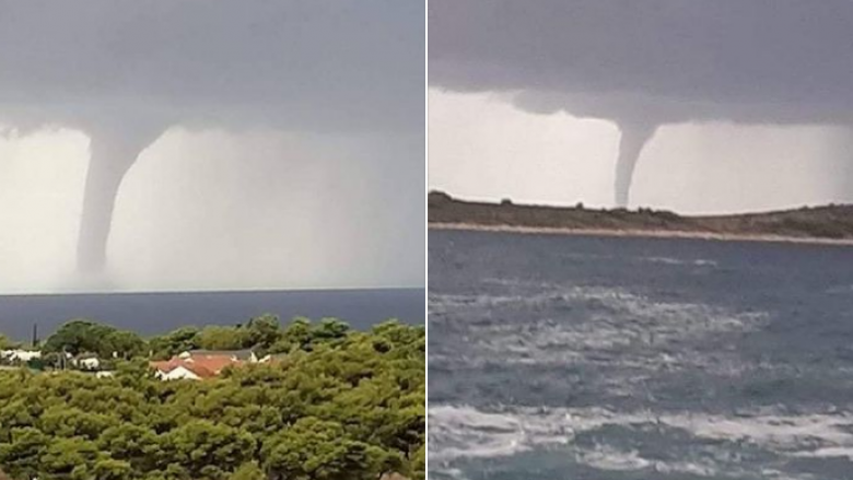 Stuhi e madhe në Dalmaci, banorët filmojnë pamjet e rralla të një “tornadoje”