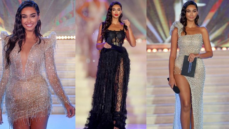 Paraqitjet e mrekullueshme të Adrola Dushit gjatë prezantimit në “Miss Universe Kosova & Albania”