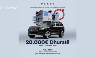 Auto Mita shpërblen me 20.000 euro dhuratë 10 blerësit e parë të Volvo XC90