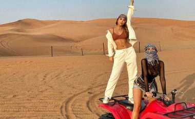 Beatrix dhe Anxhelina shijojnë pushimet në Dubai, vijnë me poza atraktive në shkretëtirë