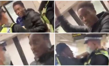 Refuzoi të bartë maskë në tren, policia britanike e nxjerrin zvarrë pasagjerin
