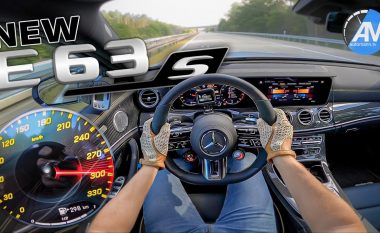 Mercedes-AMG E63 S 2021 me lehtësi e arrin shpejtësinë prej 300 km/orë