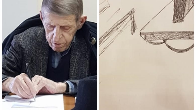 Deputeti Salih Zyba publikon vizatimet që Adem Mikullovci i bëri gjatë seancave të Kuvendit
