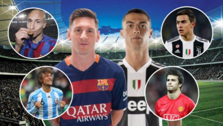 Lista me 13 lojtarët që kanë luajtur me Messin dhe Ronaldon
