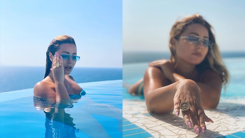 Ronela Hajati josh me dukjen e saj atraktive në bikini nga pushimet