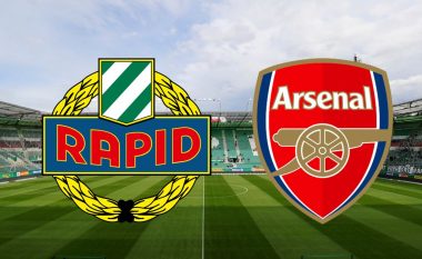 Formacionet zyrtare, Rapid Vjena – Arsenal: Xhaka e Mustafi në bankën rezervë