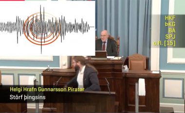 Tërmet i fuqishëm në Islandë, deputeti detyrohet ta lë fjalimin në gjysmë – largohet me shpejtësi nga foltorja