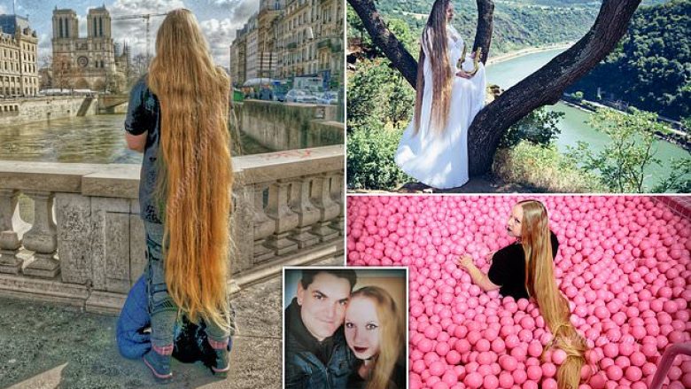 Vajza nga Gjermania e cila që 15 vite nuk i ka prerë flokët, sot i ka 175 centimetra të gjata