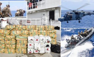 Marina mbretërore asiston në konfiskimin e drogës në Karaibe, që kap shumën e 160 milionë funteve