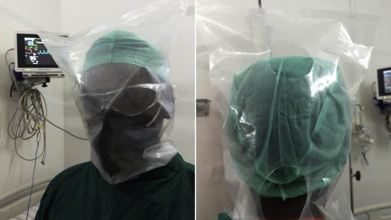 Mjekët indianë pretendojnë se qeset e plastikës, mund të jenë alternativë e qëlluar në mungesë të maskave dhe rrobave mbrojtëse