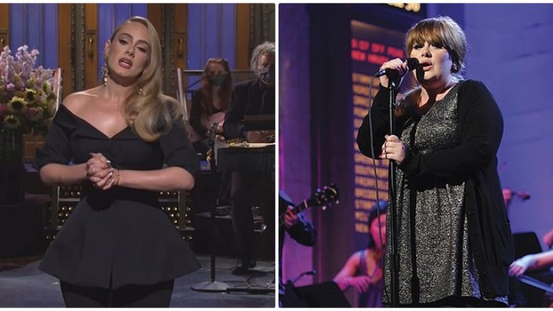Adele vë në pah ndryshimin në pamje, ndërsa u shfaq në ‘Saturday Night Live’ pas 12 vitesh me një transformim befasues