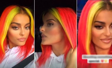 Bebe Rexha sërish me ndryshim të ri në dukje, eksperimenton me ngjyrat e ndezura në flokët e saj