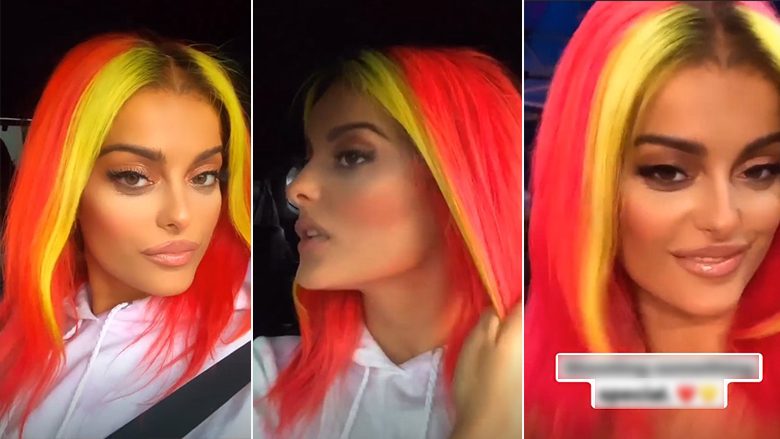 Bebe Rexha sërish me ndryshim të ri në dukje, eksperimenton me ngjyrat e ndezura në flokët e saj