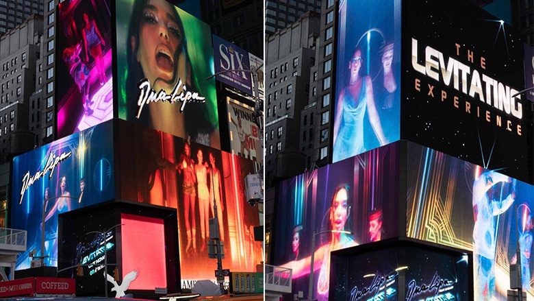 Kënga e re e Dua Lipës dhe DaBaby-t shfaqet në ‘billboardet’ e New Yorkut në Times Square