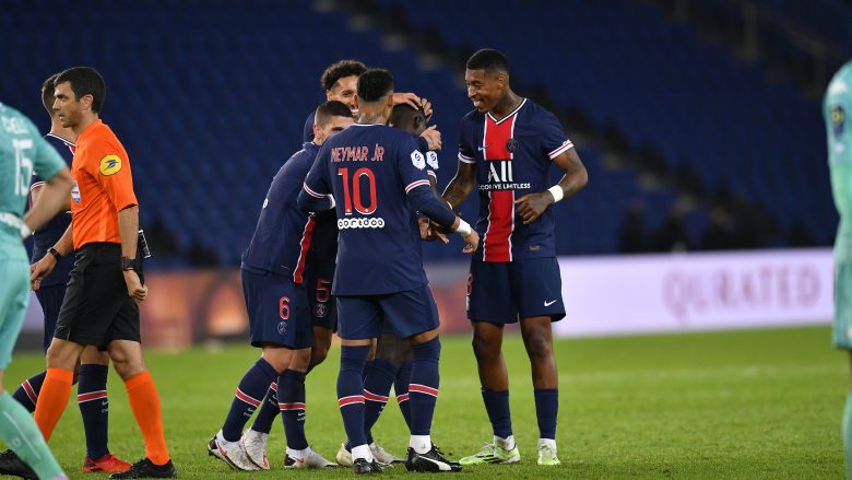 Neymar shkëlqen me dy gola, PSG fiton thellë ndaj Angers